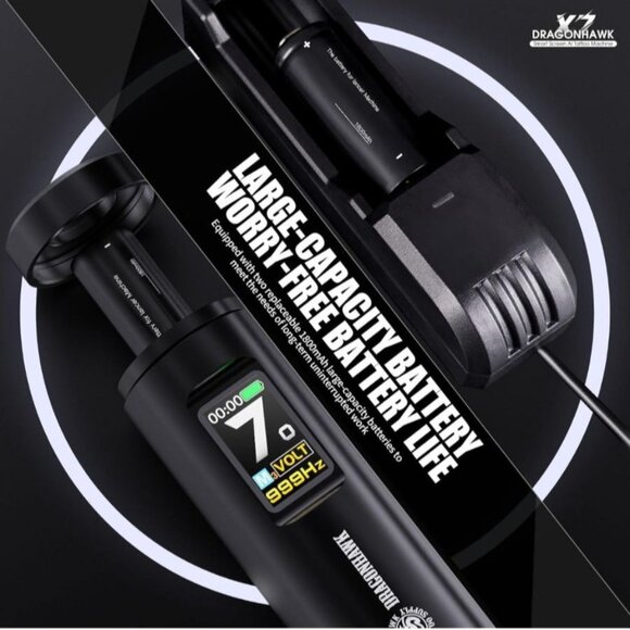 Dragonhawk X7 Wireless Tattoo Pen Kit Rotary Machine 3.5mm Stroke 20Pcs Cartridg - Picture 4 of 9